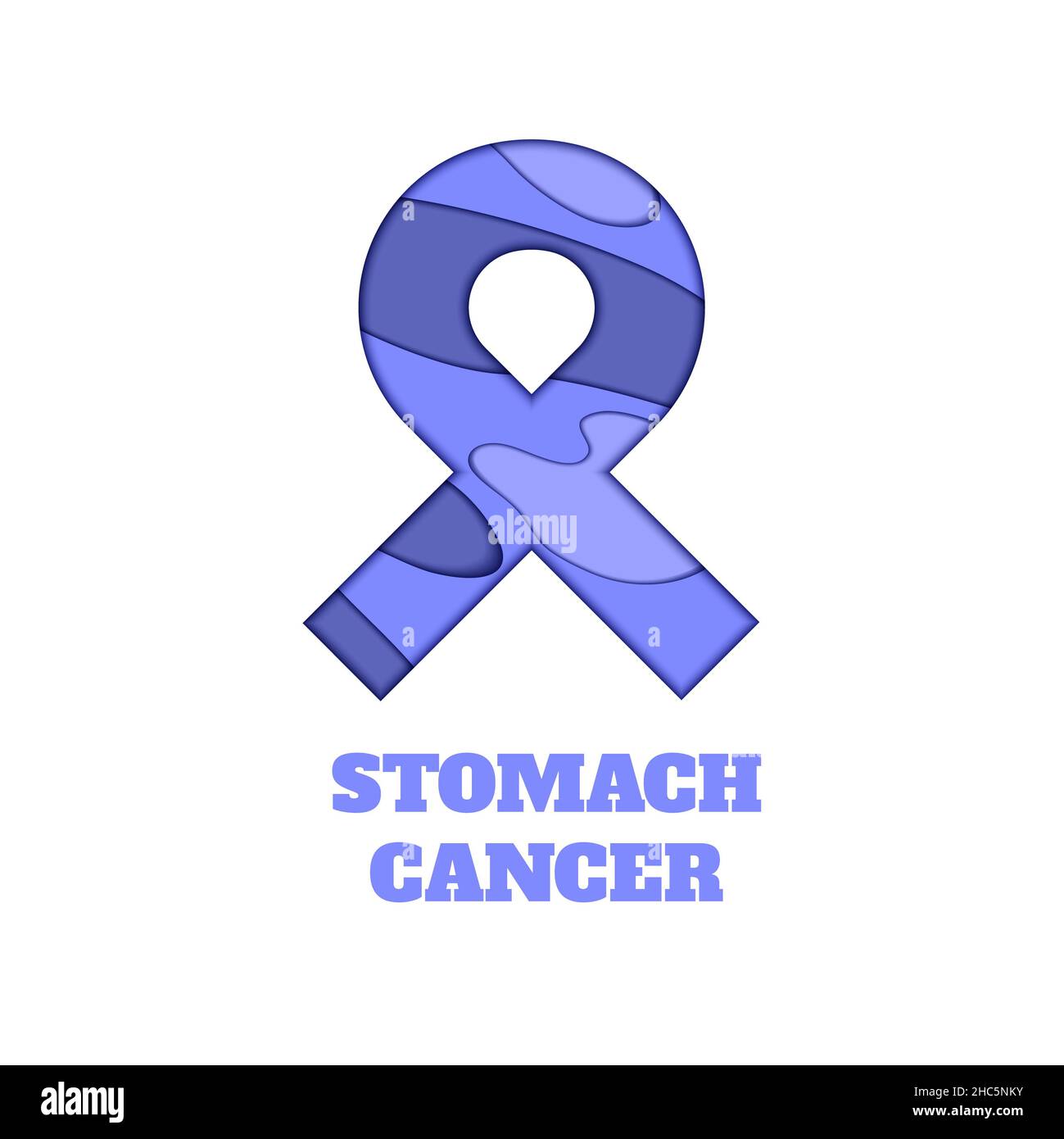 Stomach cancer, conceptual illustration Stock Photo