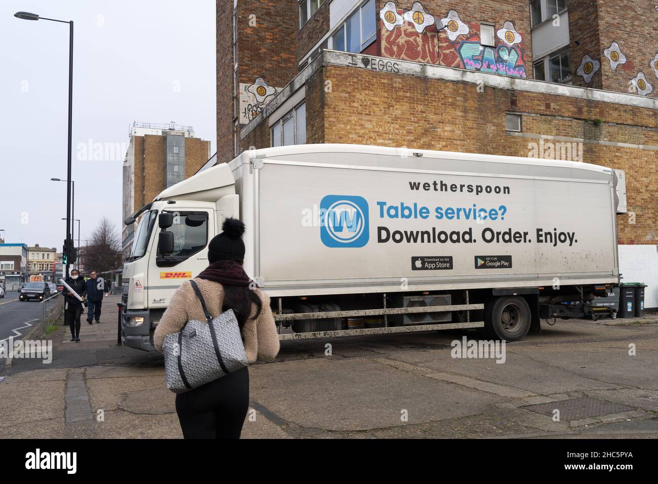 Wetherspoons delivery van hires stock photography and images Alamy