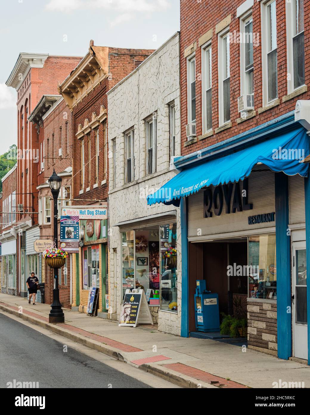 Businesses on Main Street in Keyser, West Virginia Stock Photo Alamy