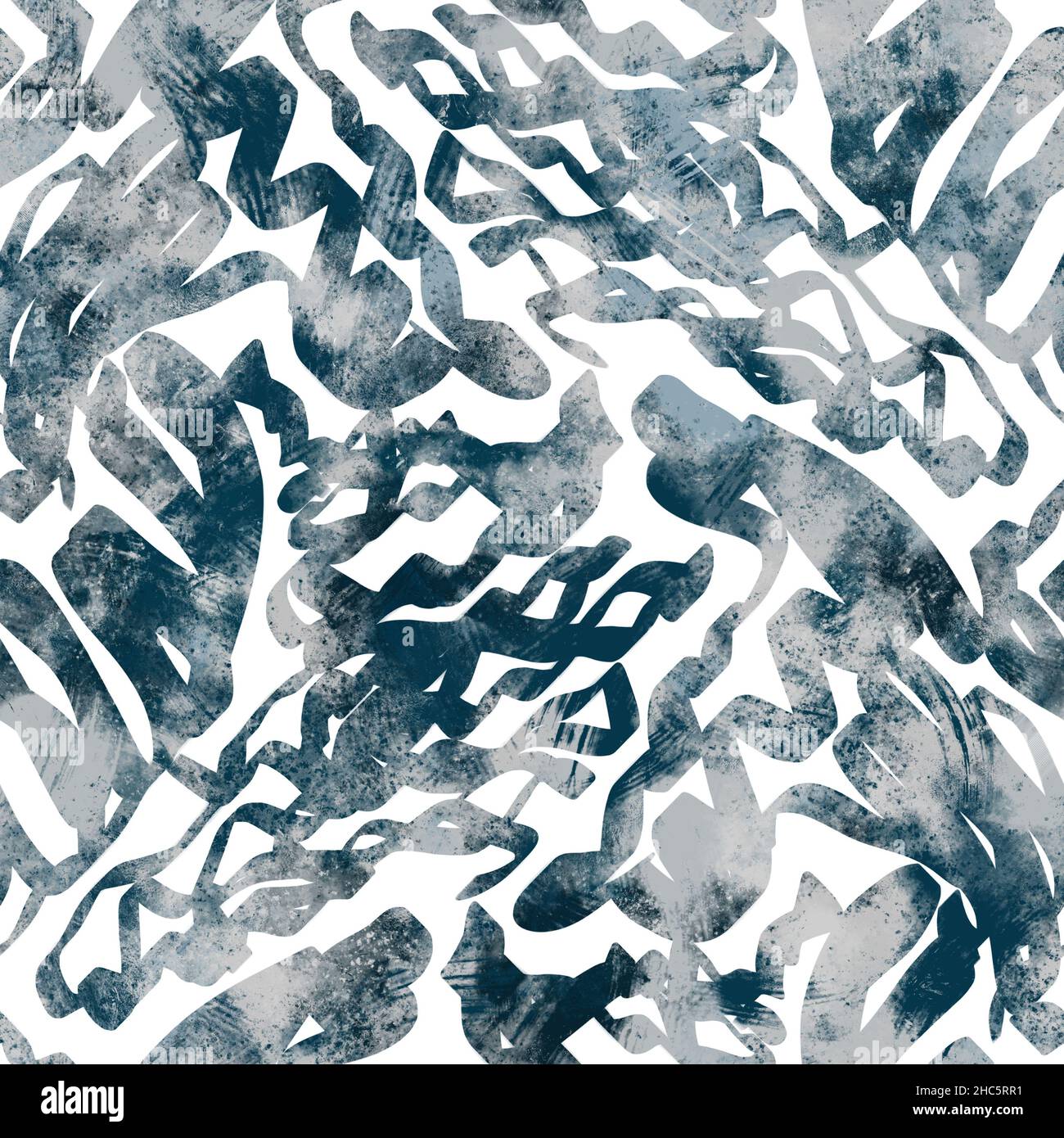 Seamless navy blue and white abstract grungy seamless surface pattern ...
