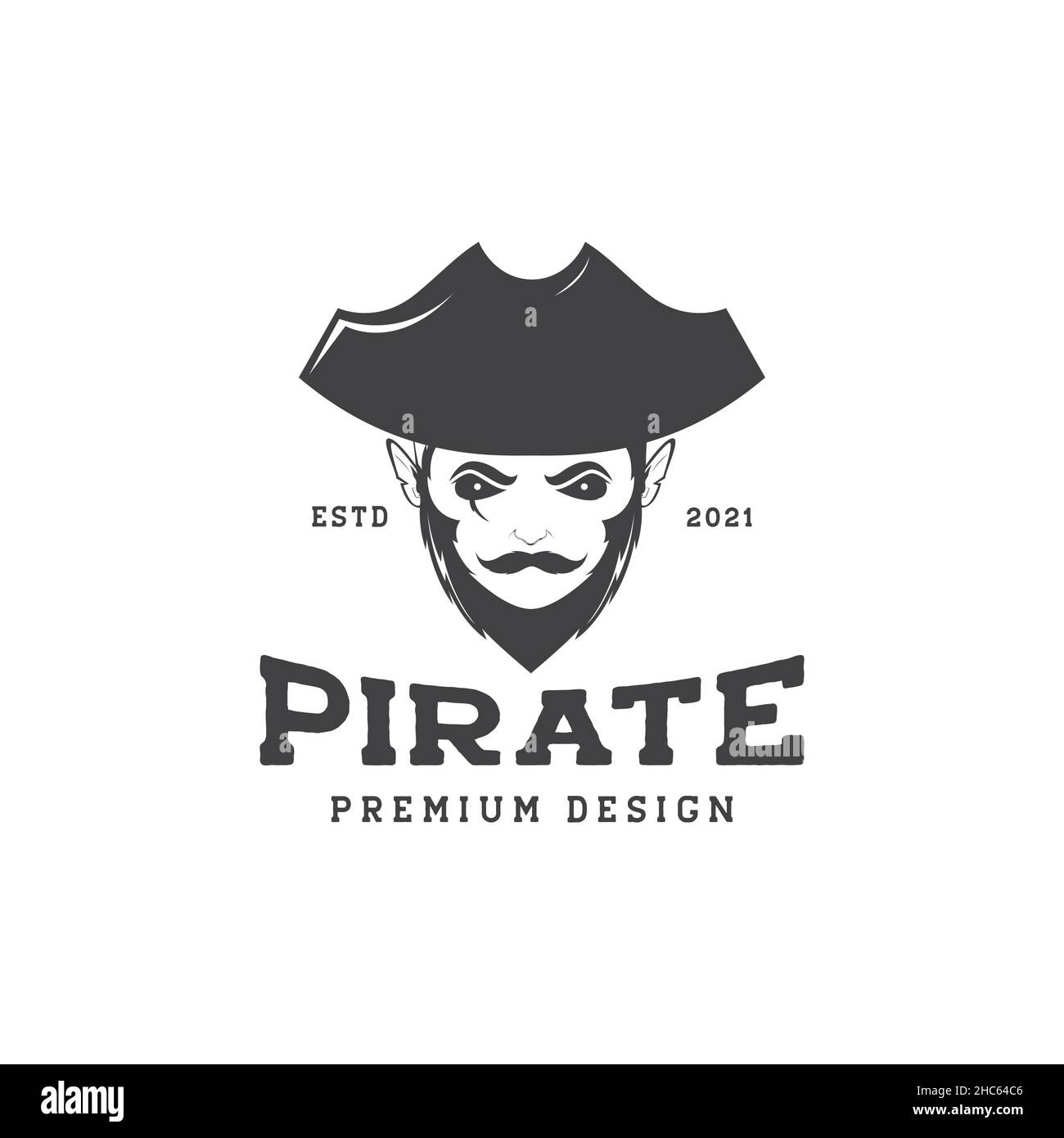 Premium Vector  Vector of pirates skull logo illustration
