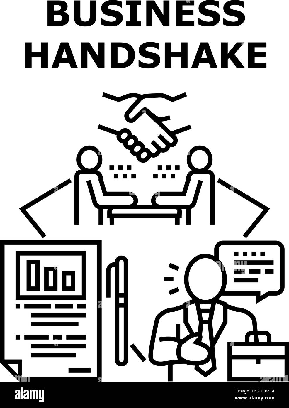 Business handshake icon vector illustration Stock Vector Image & Art ...
