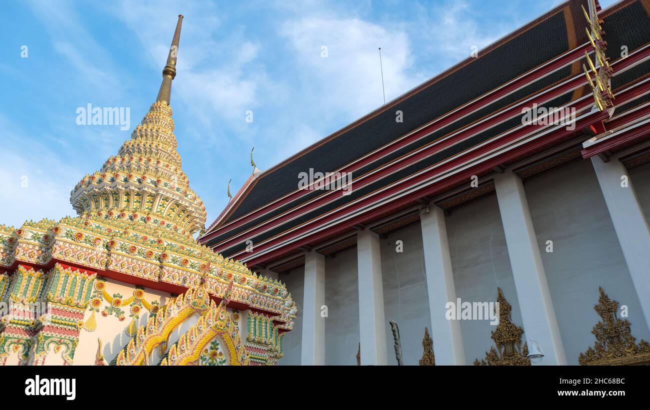 Wat Pho in Bangkok, Thailand, is known to the whole world for its traditional Thai massage Stock