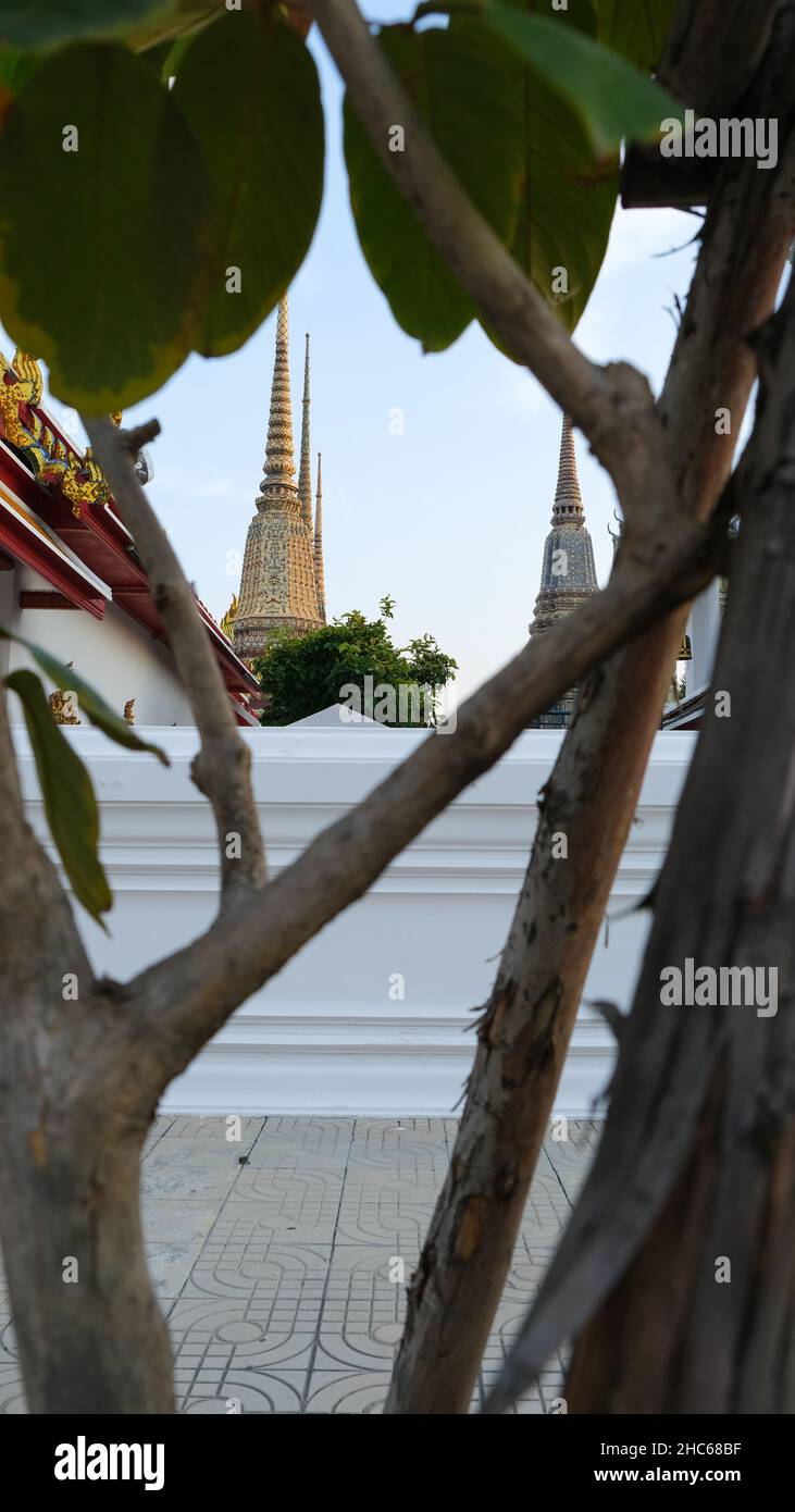 Wat Pho in Bangkok, Thailand, is known to the whole world for its traditional Thai massage Stock