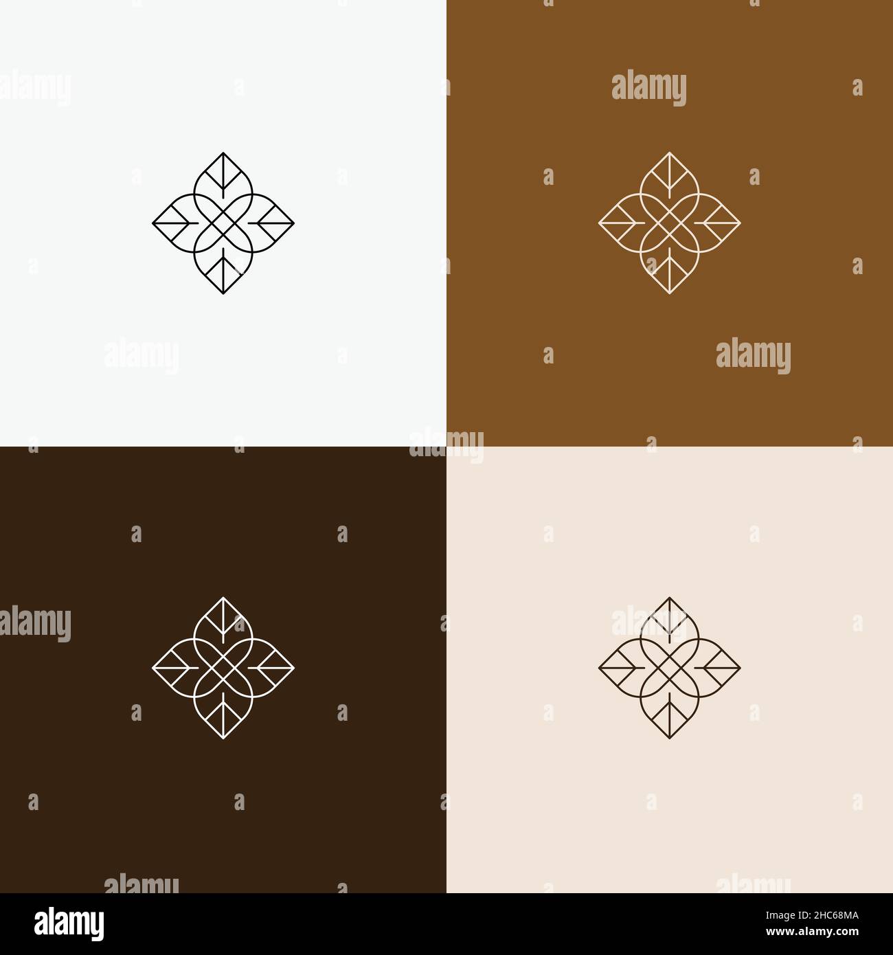 minimal line art symbol and icon for logo template Stock Vector Image ...