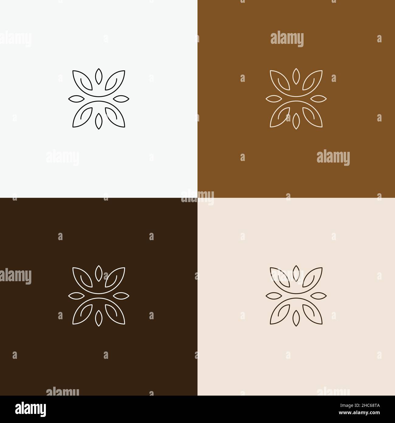 minimal line art symbol and icon for logo template Stock Vector Image ...