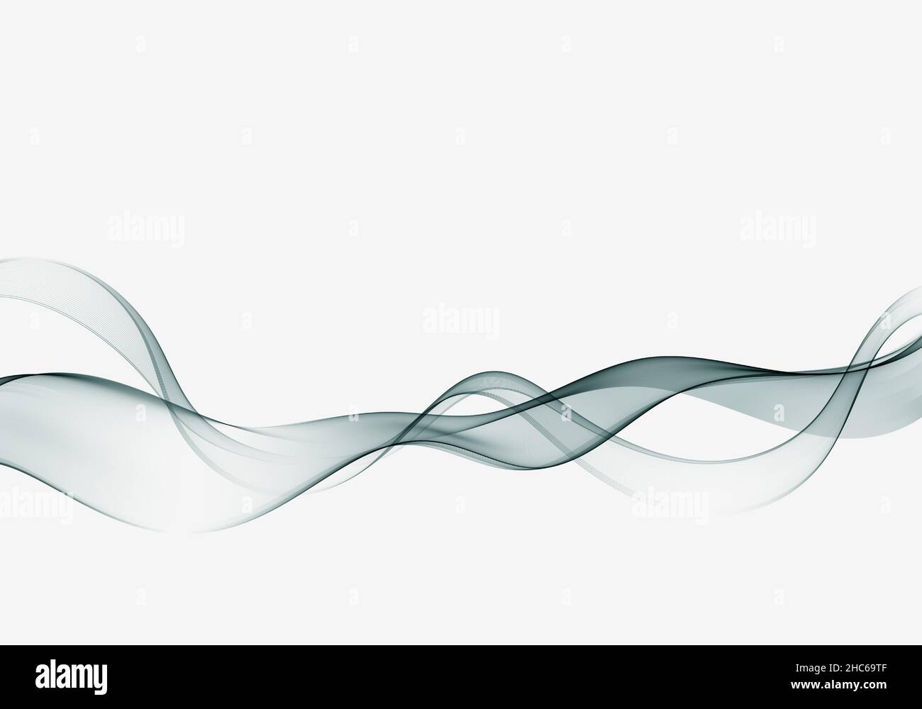 Transparent wave stream on light background. Design element. Vector ...