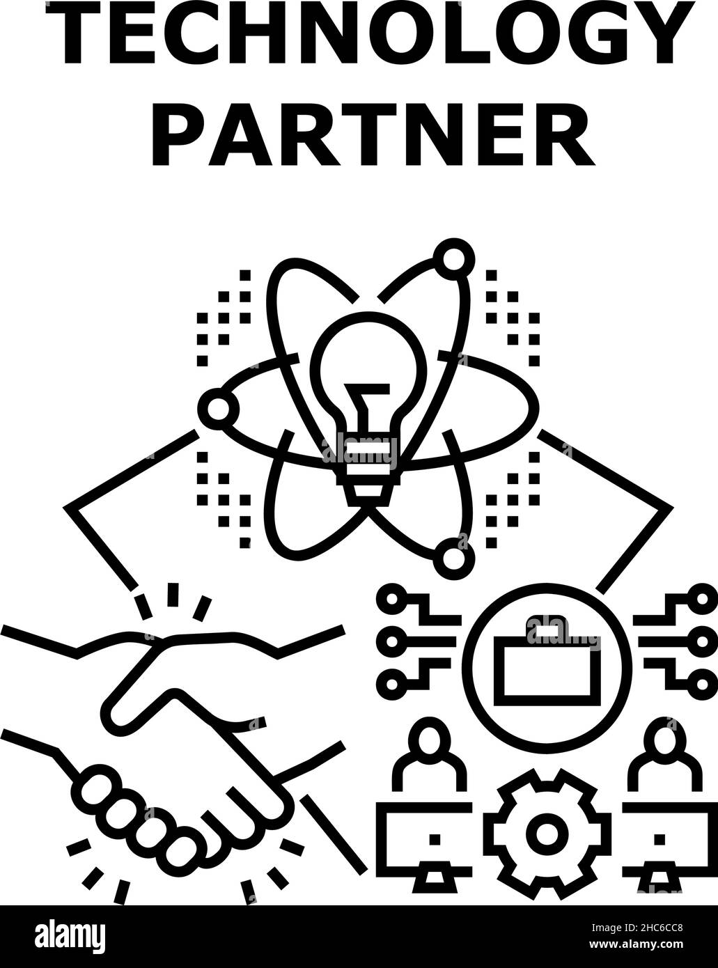 Technology partners icon vector illustration Stock Vector Image & Art ...
