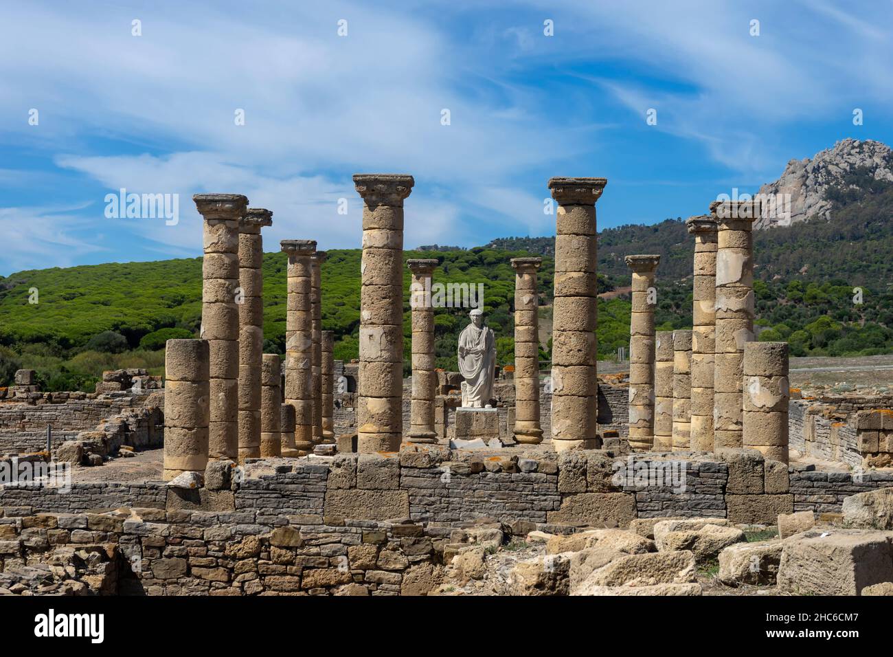 Strait Ancient Rome ruins of the ancient roman villa of baelo claudia in the natural park ...