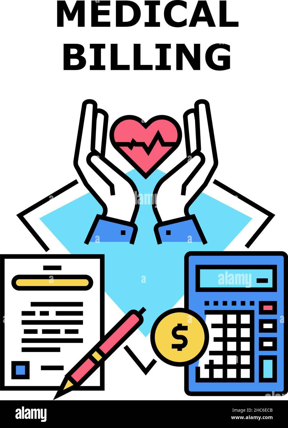 Medical billing icon vector illustration Stock Vector Image & Art Alamy