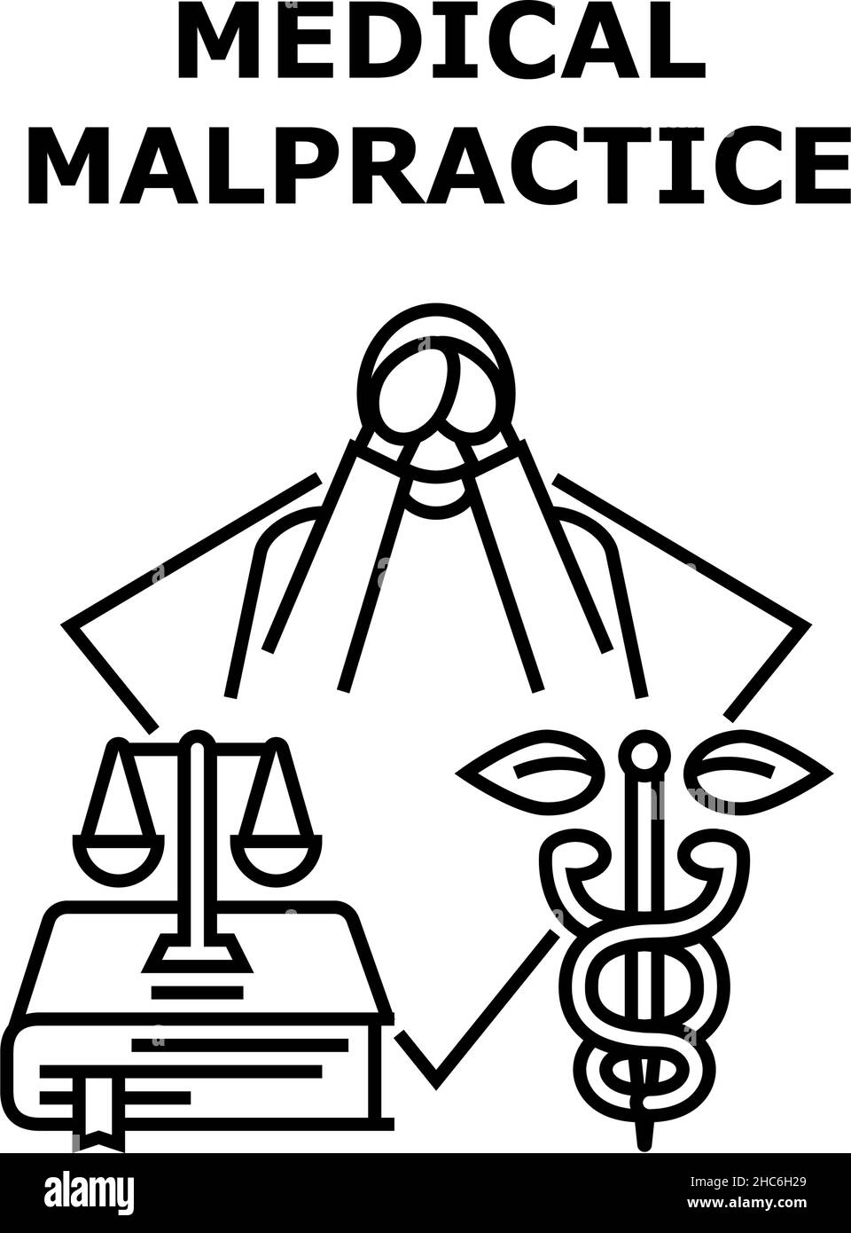 Medical Malpractice Icon Vector Illustration Stock Vector Image & Art - Alamy