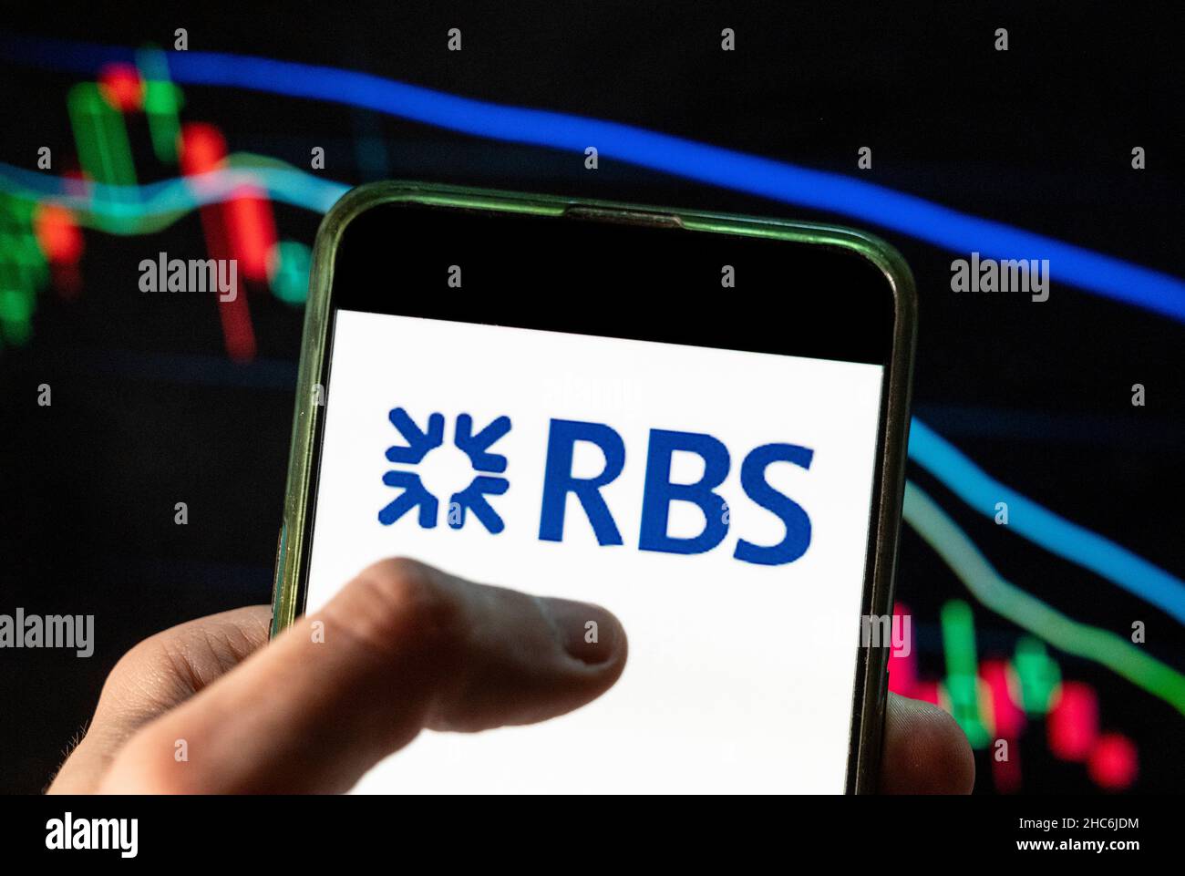 In this photo illustration the multinational banking and financial ...