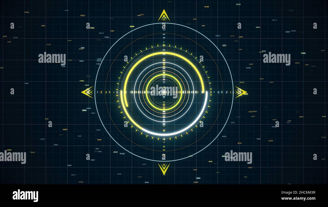 Future interface of modern targeting system during working process ...