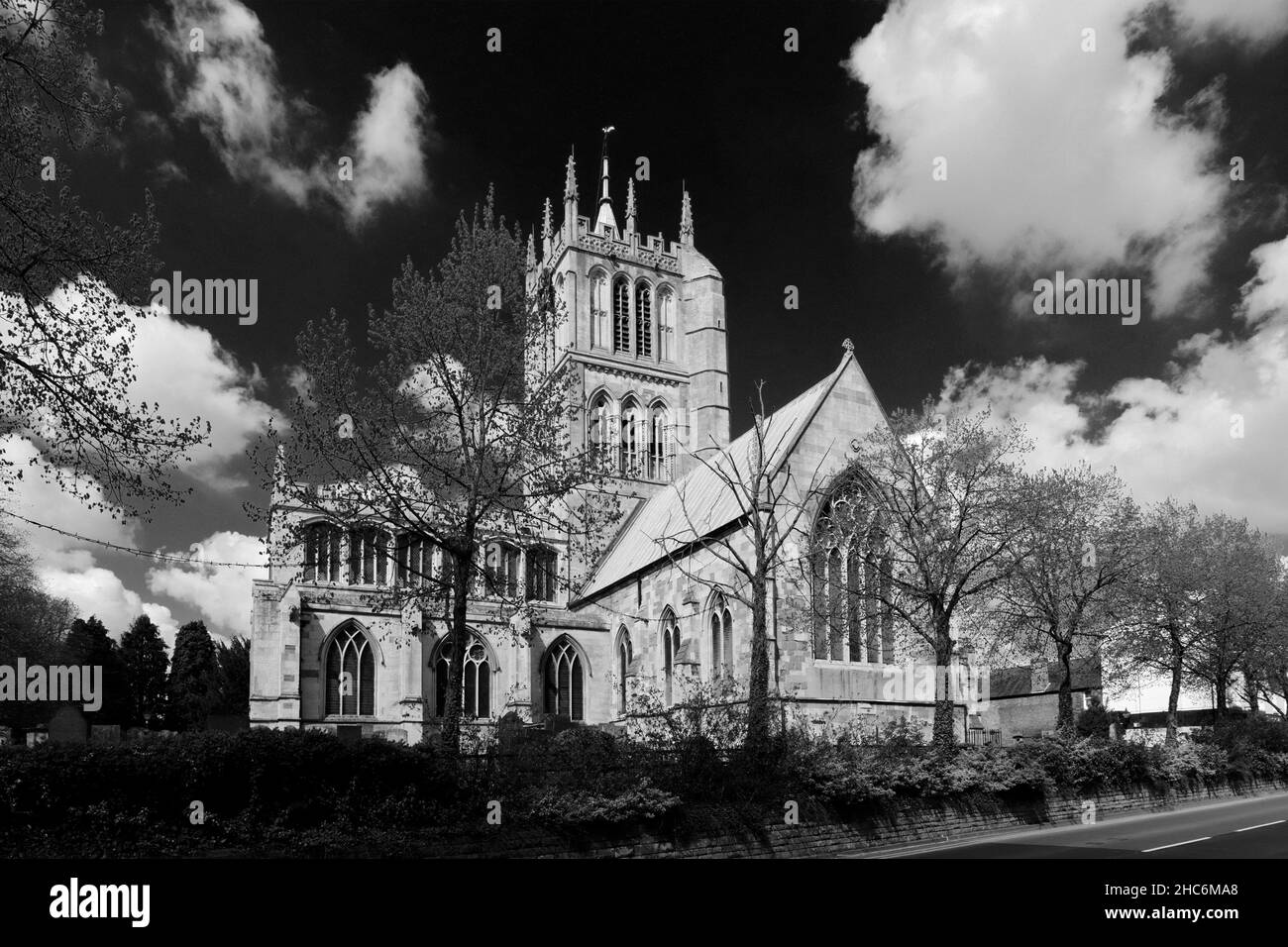 Church in melton mowbray Black and White Stock Photos & Images - Alamy