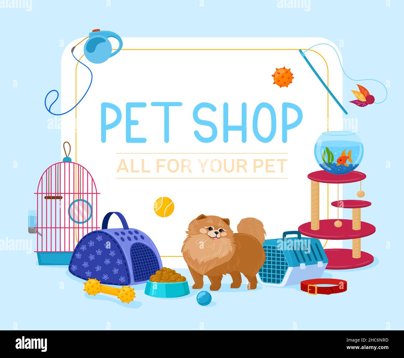 Pet toy market Stock Vector Images - Alamy