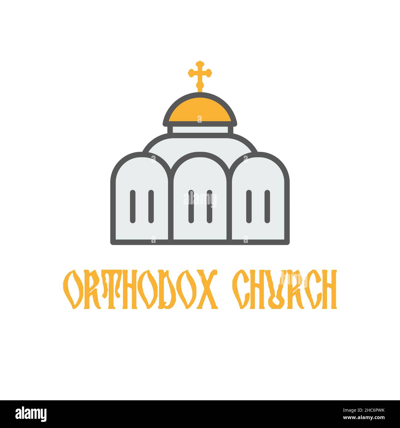 Byzantine greek orthodox church dome Cut Out Stock Images & Pictures