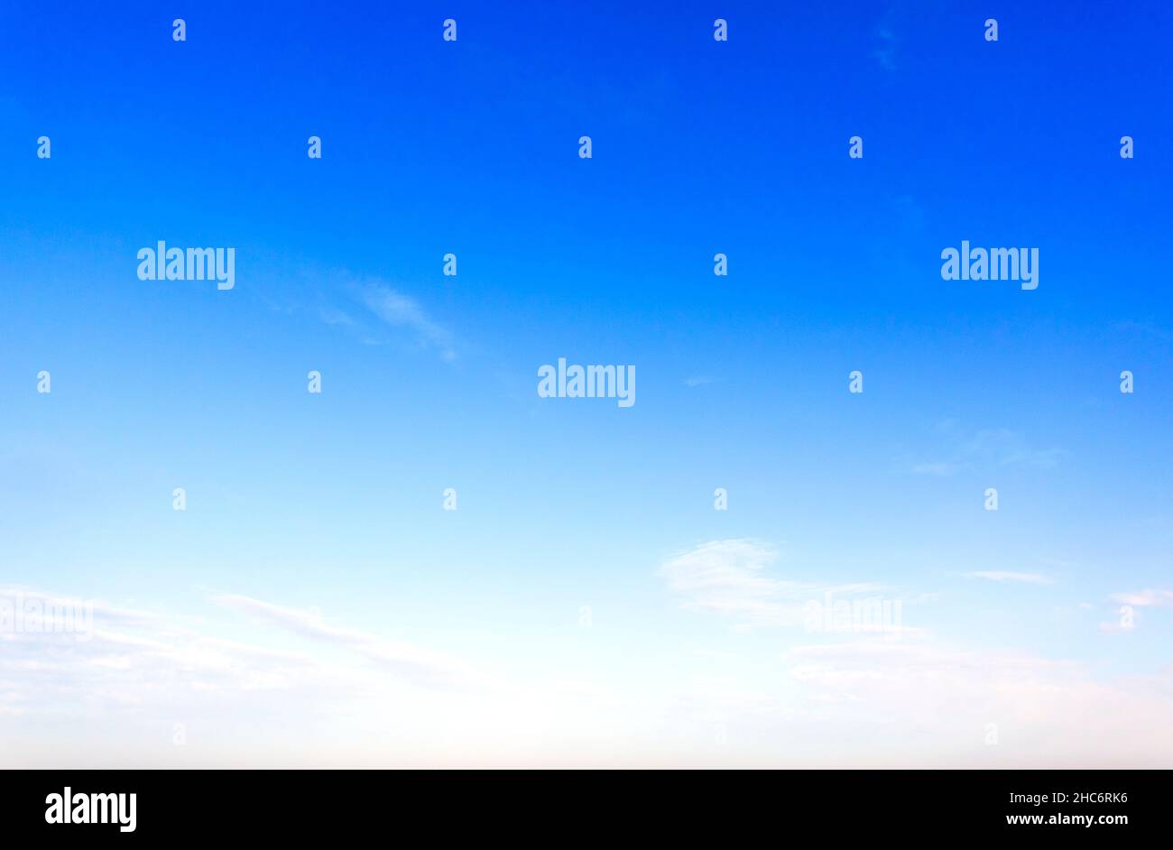 blue sky with white, soft clouds, background Stock Photo