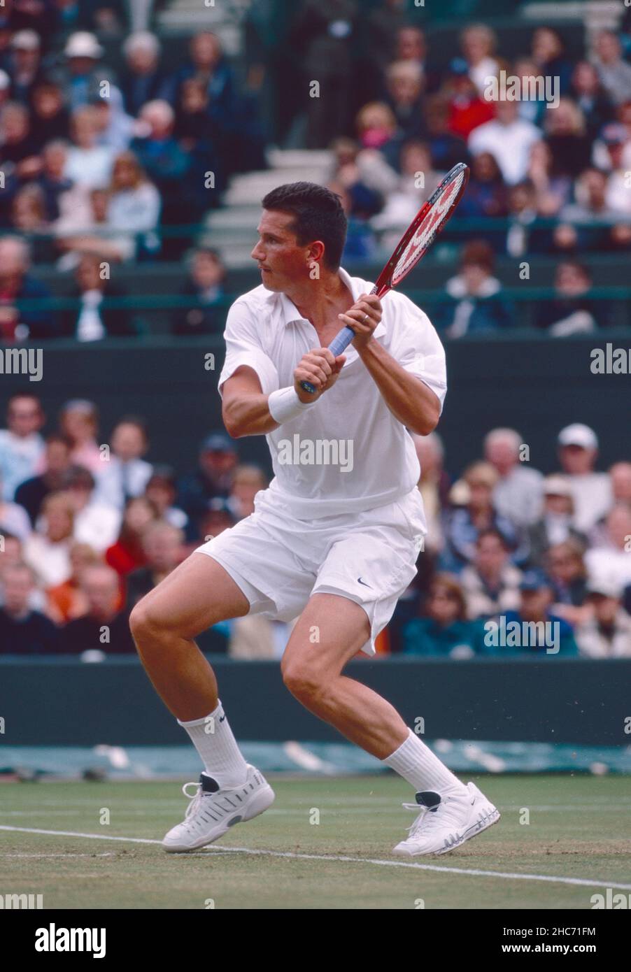 Dutch tennis player Richard Krajicek, Wimbledon, UK 2002 Stock Photo - Alamy