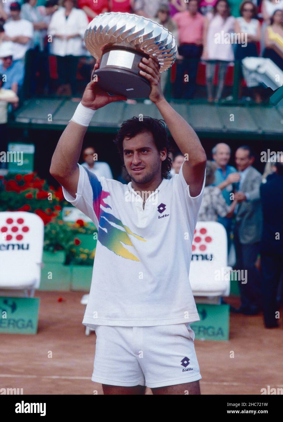 Argentinian tennis player Alberto Mancini, Italian Open 1989 Stock