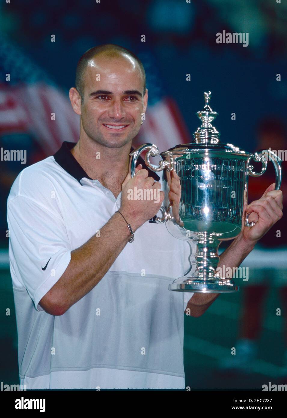 American tennis player Andre Agassi, US Open 1999 Stock Photo