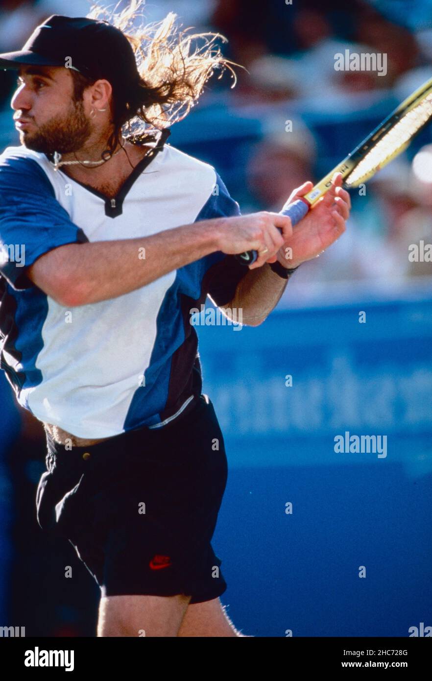 American tennis player Andre Agassi, US Open 1994 Stock Photo Alamy