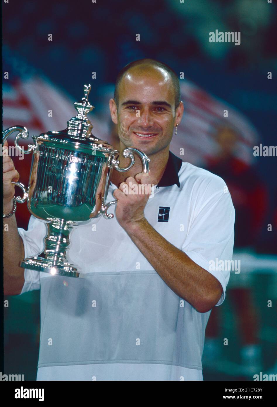 American tennis player Andre Agassi, US Open 1999 Stock Photo