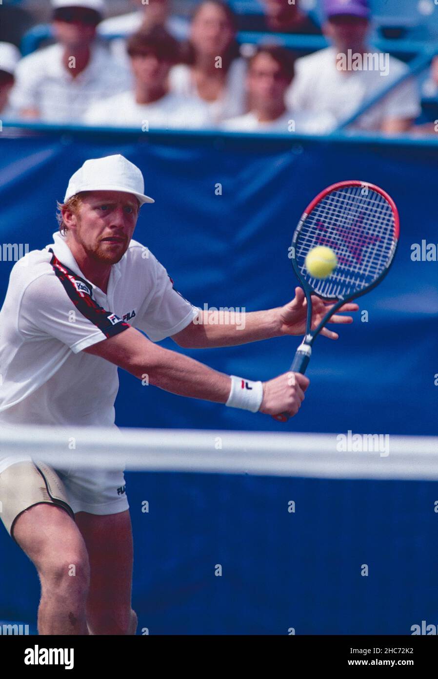 German tennis player Boris Becker, US Open 1991 Stock Photo Alamy