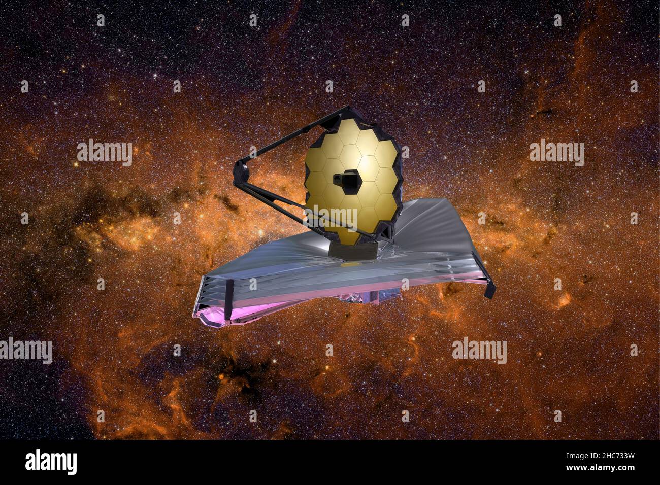 James b Space Telescope looking at galaxies. This image elements