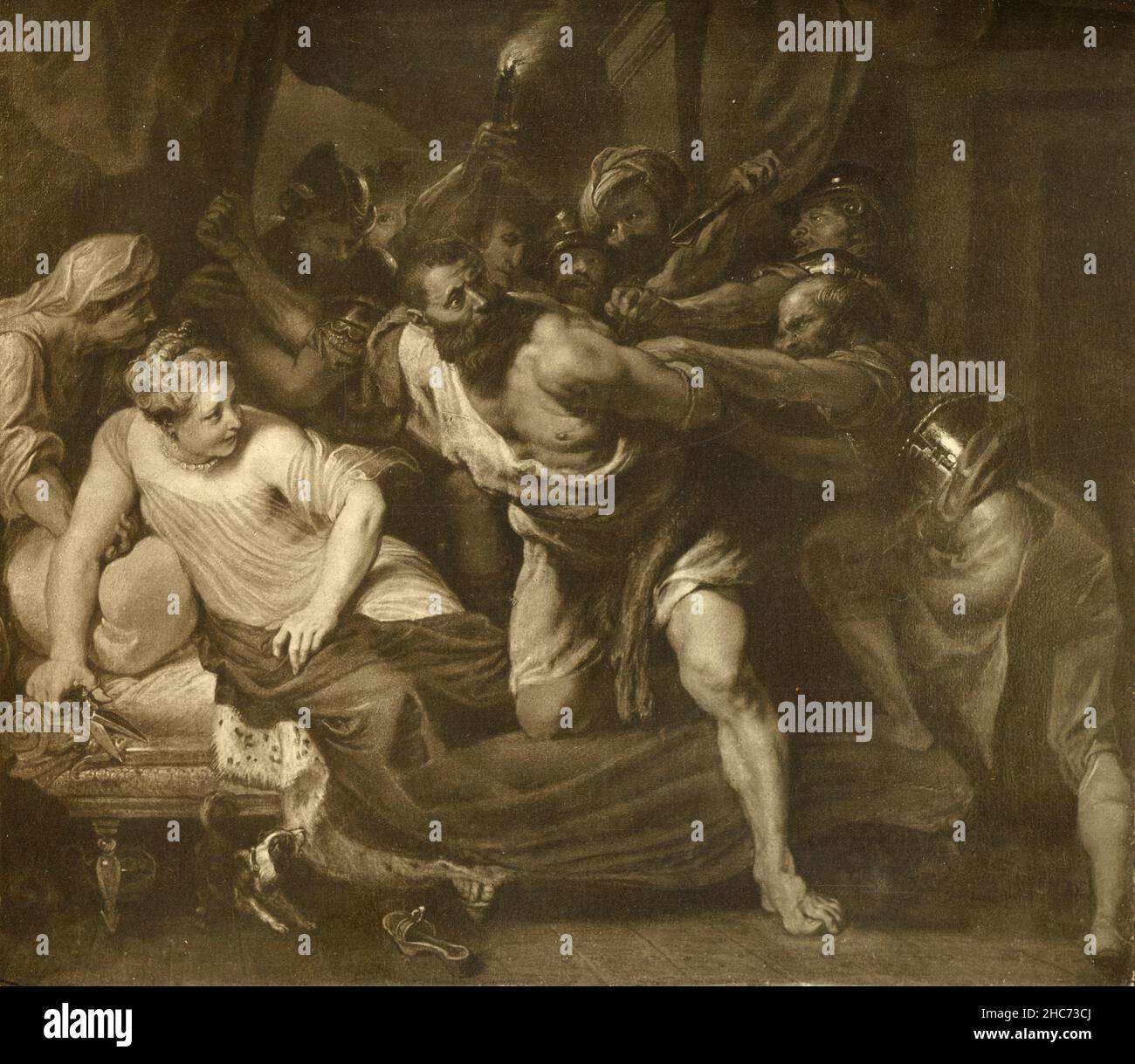 Samson Capture The Capture of Samson, painting by Flemish artist Peter Paul Rubens ...