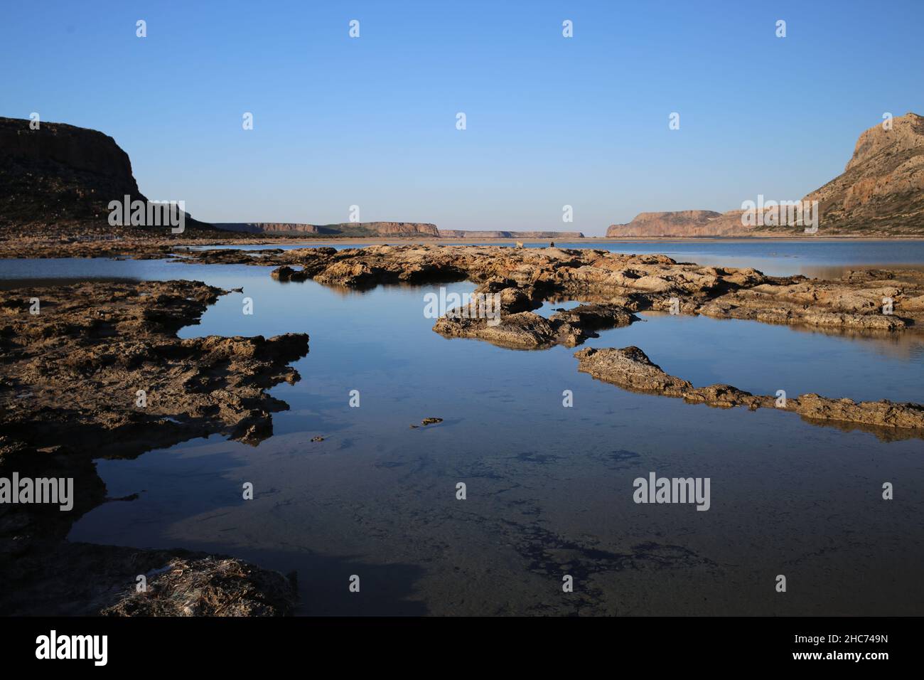 scene of the Balos beach, Crete Greece Stock Photo Alamy