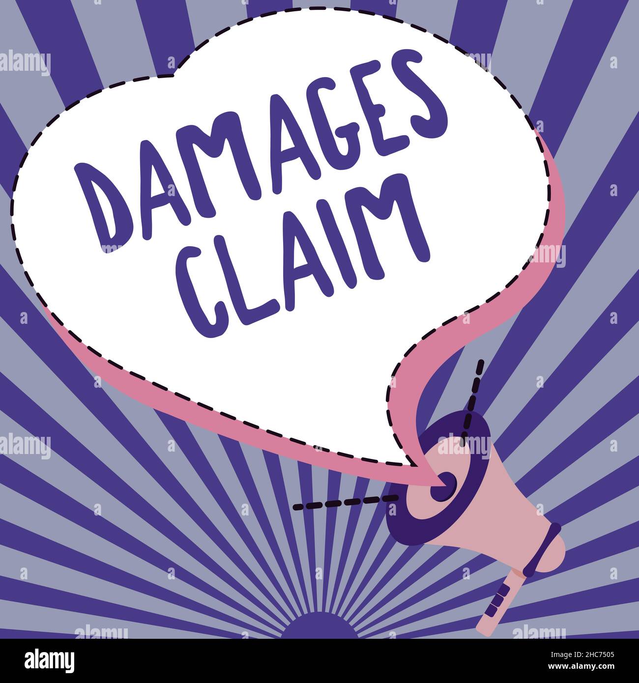 Compensation For Damage Sign Inspiration showing sign Damages Claim. Conceptual photo Demand ...