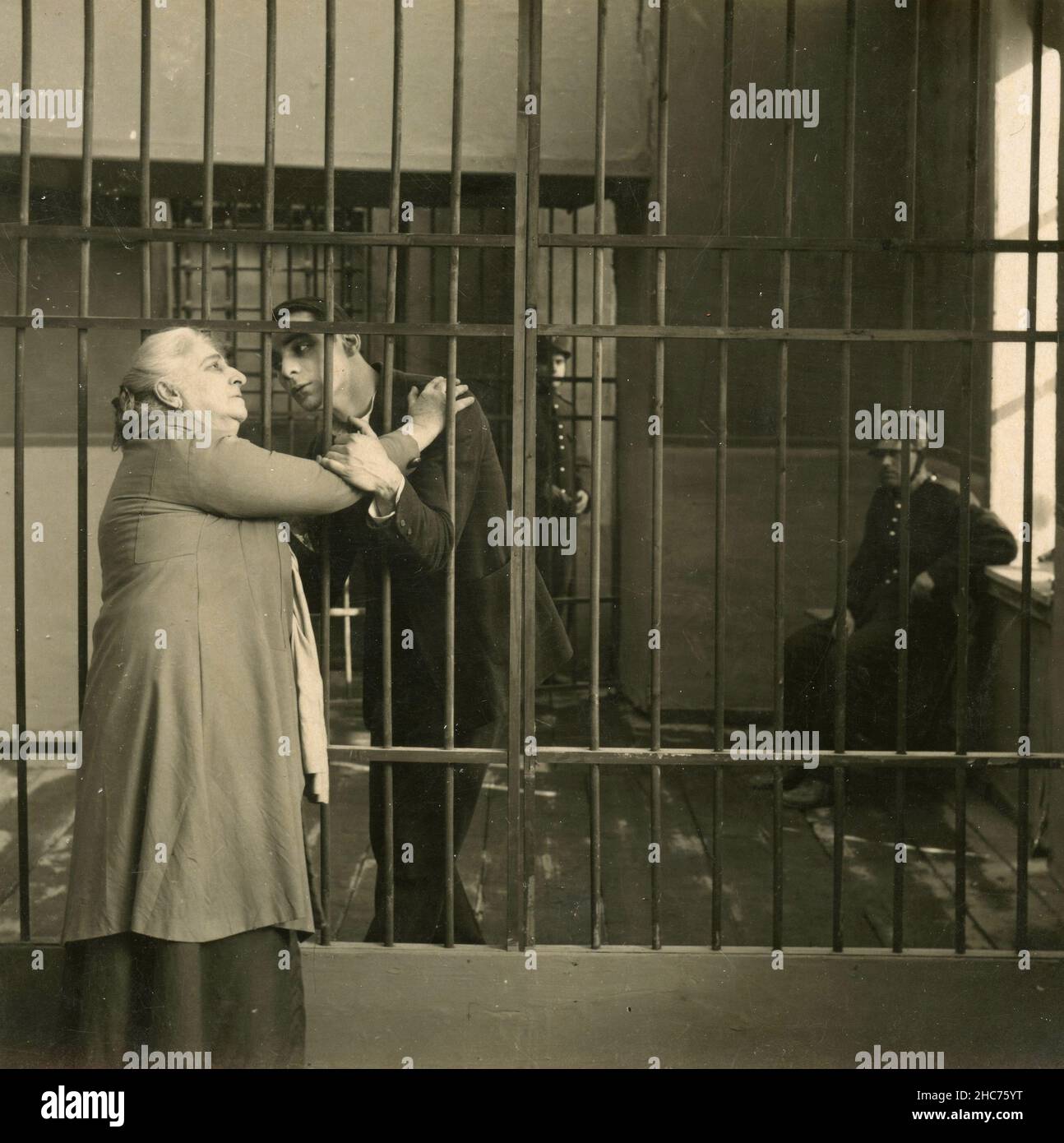 Italian silent movie actor Antonio Di Costanzo in the movie 'Nfama (Vogli'a tte) I Want You, 1924 Stock Photo