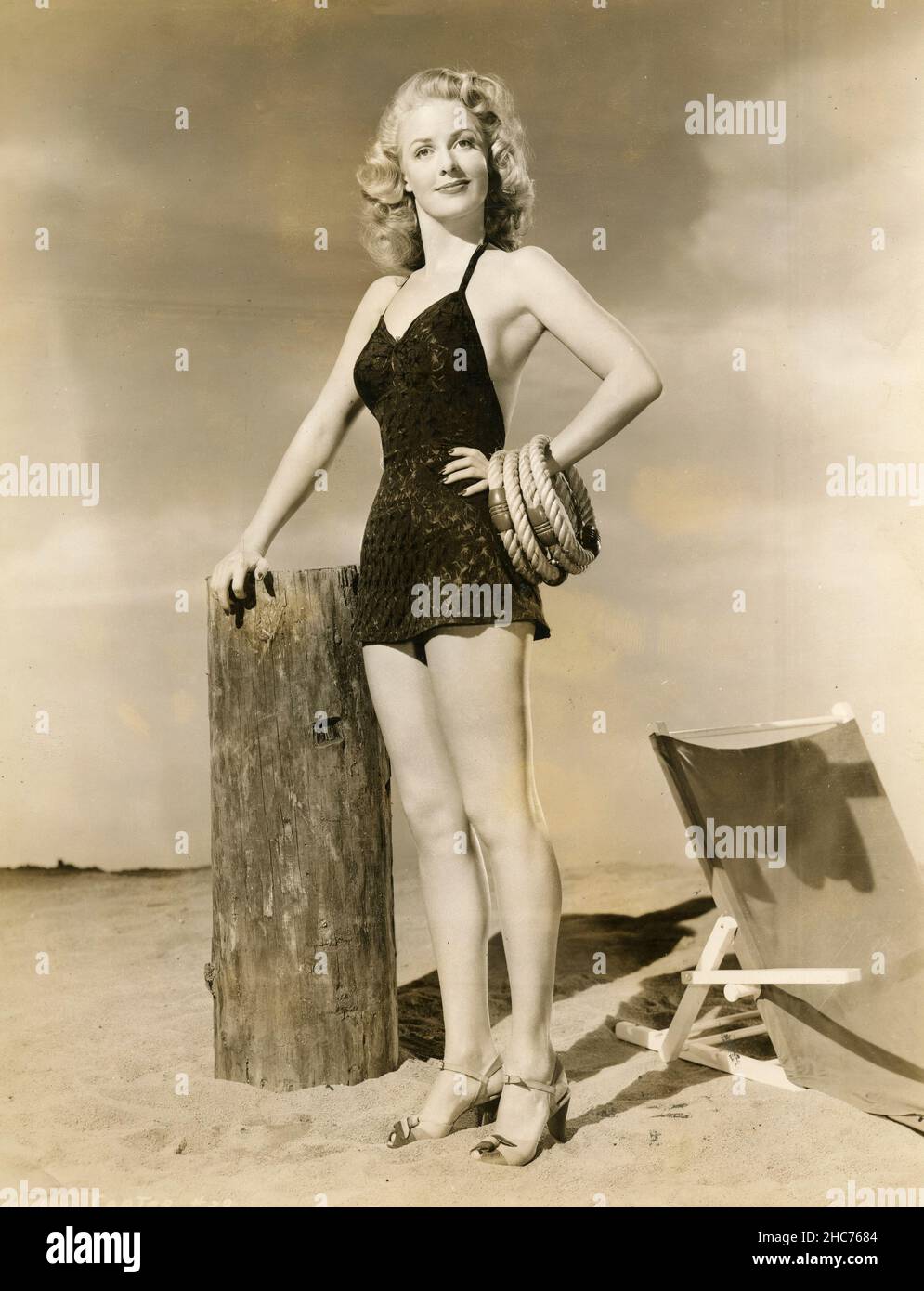 American stage and film actress Janis Carter, USA 1940s Stock Photo