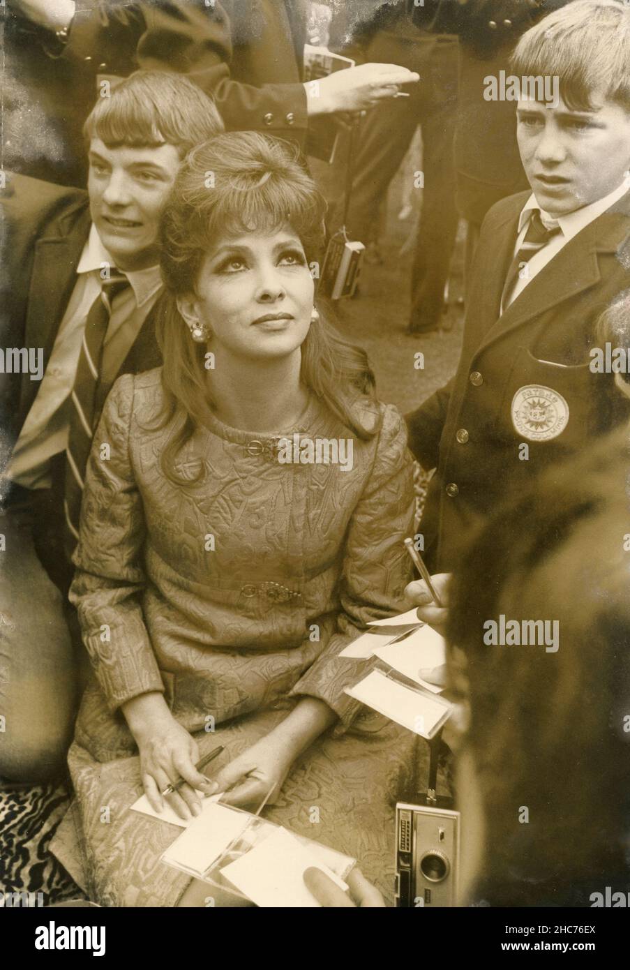 Italian actress Gina Lollobrigida, 1970s Stock Photo