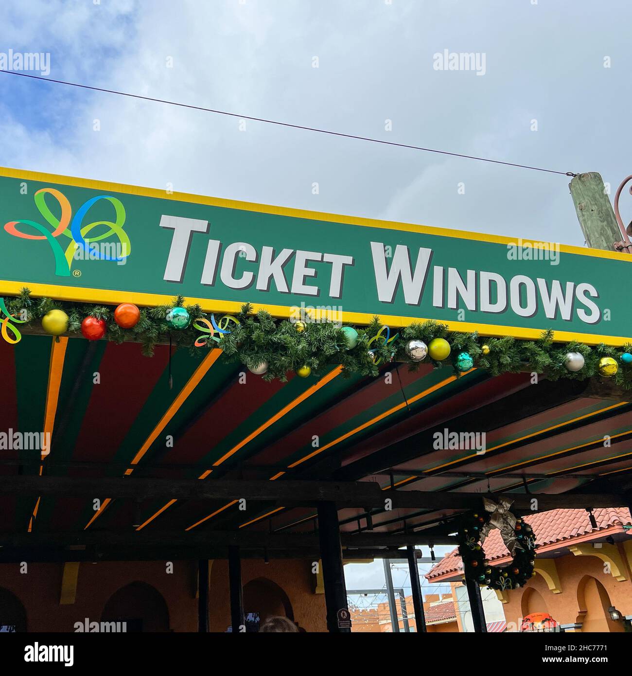 Tampa, FL USA November 11, 2021 The sign above the ticket windows at