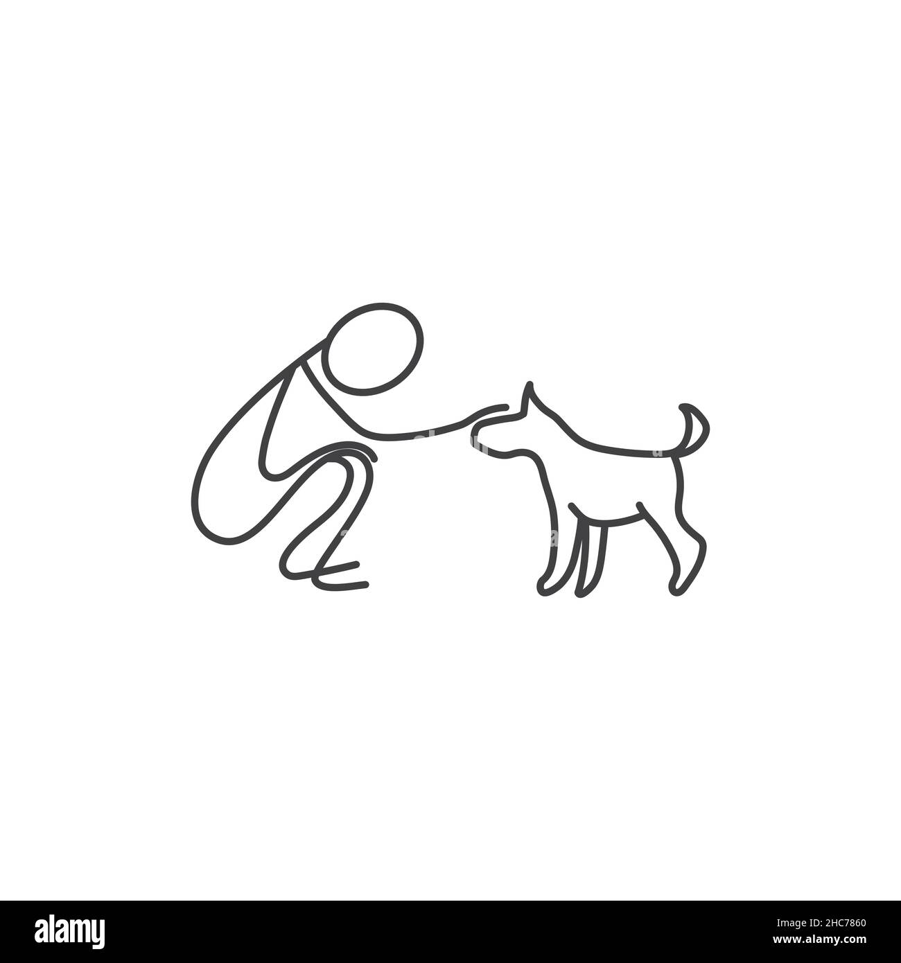 Stick figure dog cartoon hi-res stock photography and images - Alamy