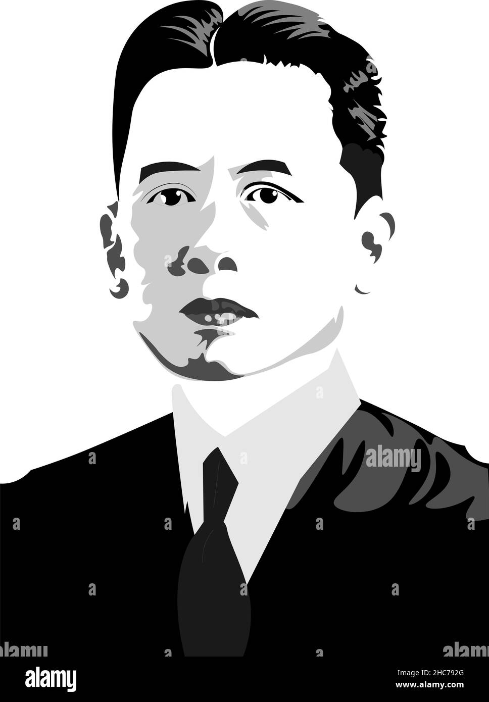 Former 5th Chief Justice of the Philippines during the World War II, Jose Abad Santos Stock Photo