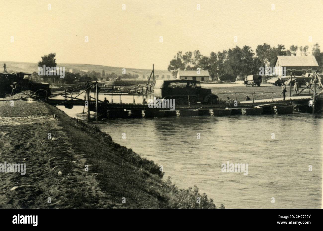 Weichel Rivier WWII WW2 german soldiers invades Poland - Weichsel, Poland 09/22/1939 ...