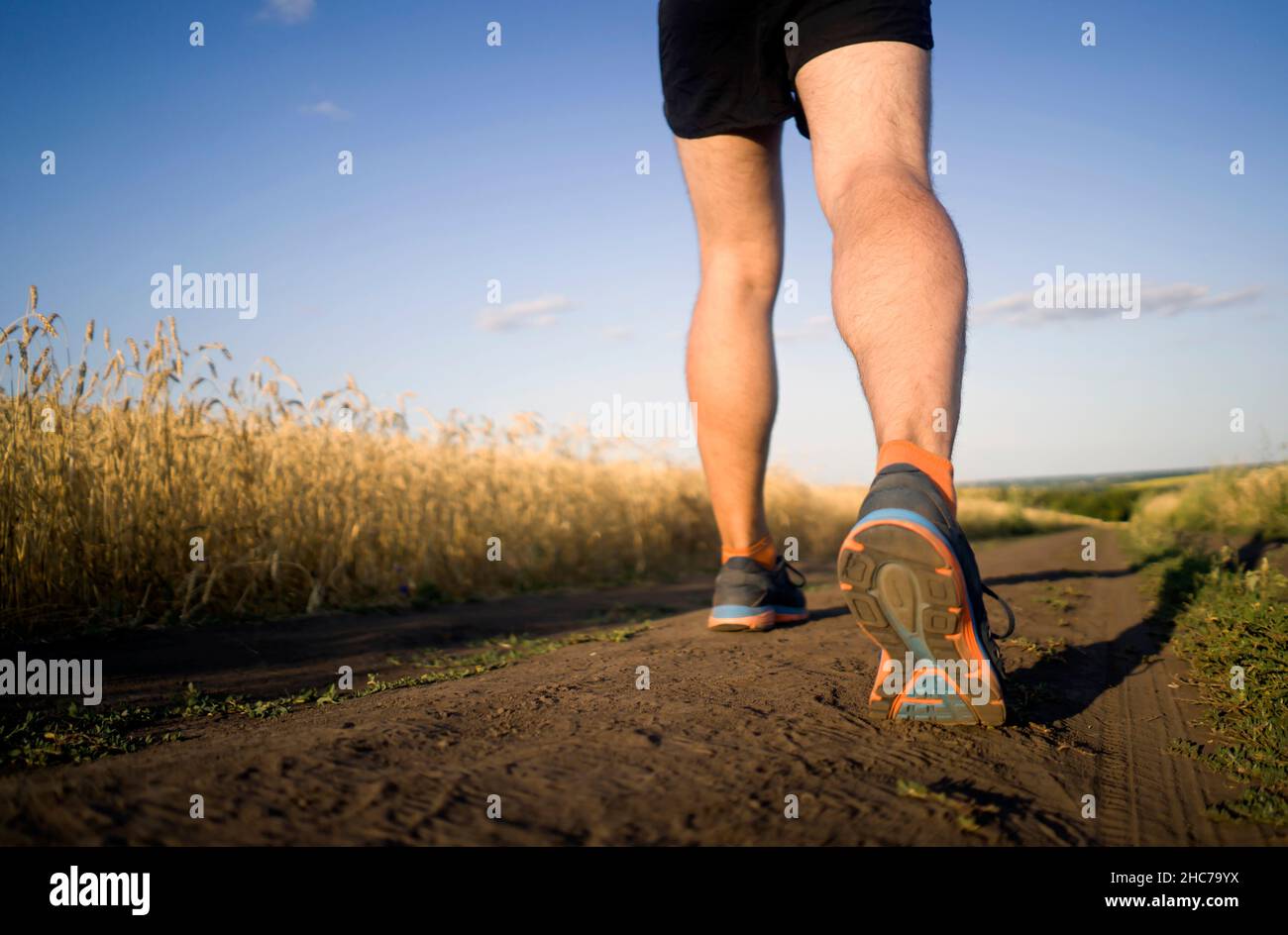 Male feet sporty man running hi-res stock photography and images - Alamy
