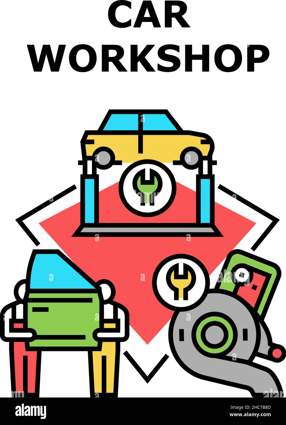 Car Vector Concept Color Illustration Stock Vector Image & Art