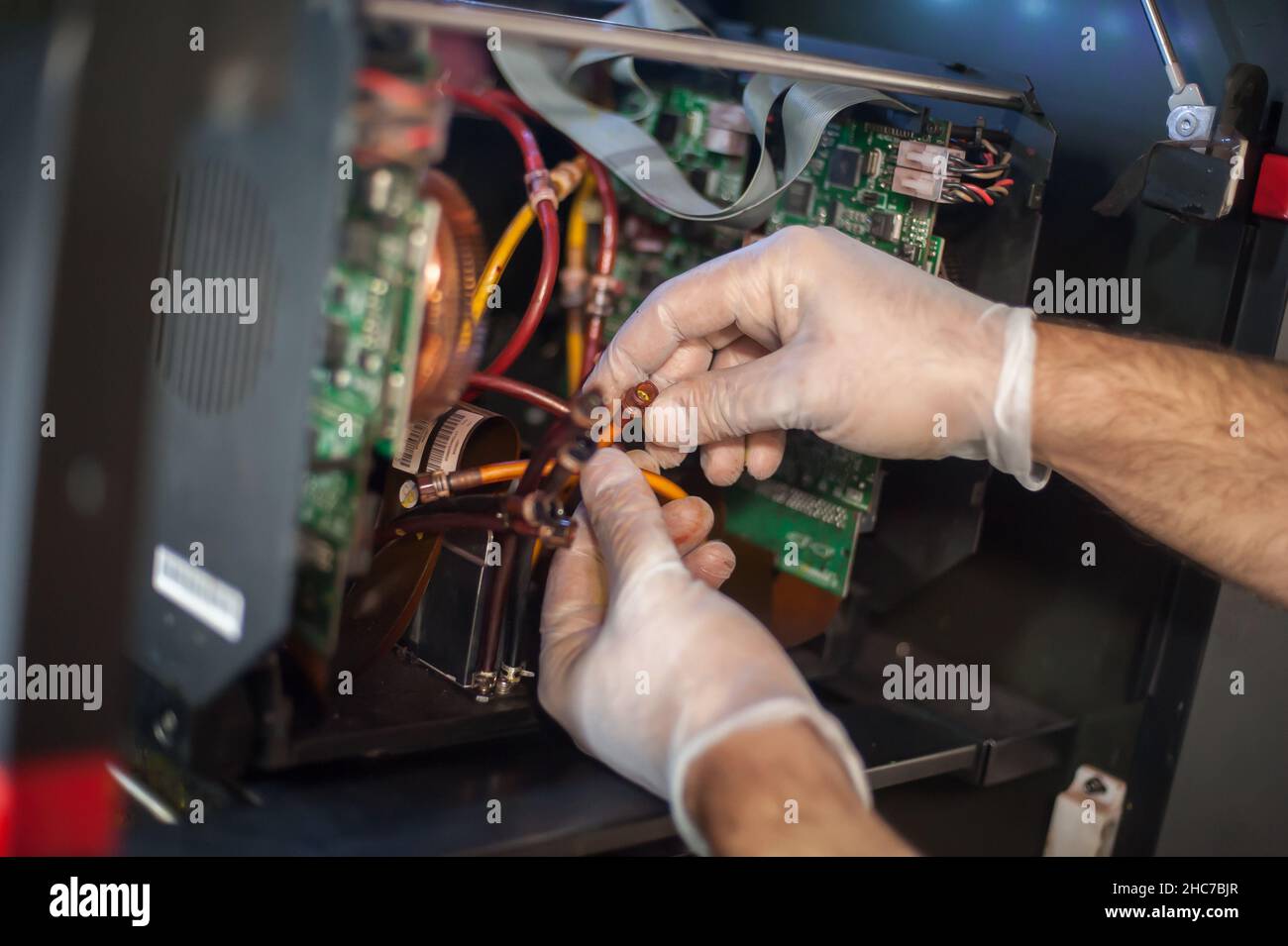 Office machine repairer hi-res stock photography and images - Alamy
