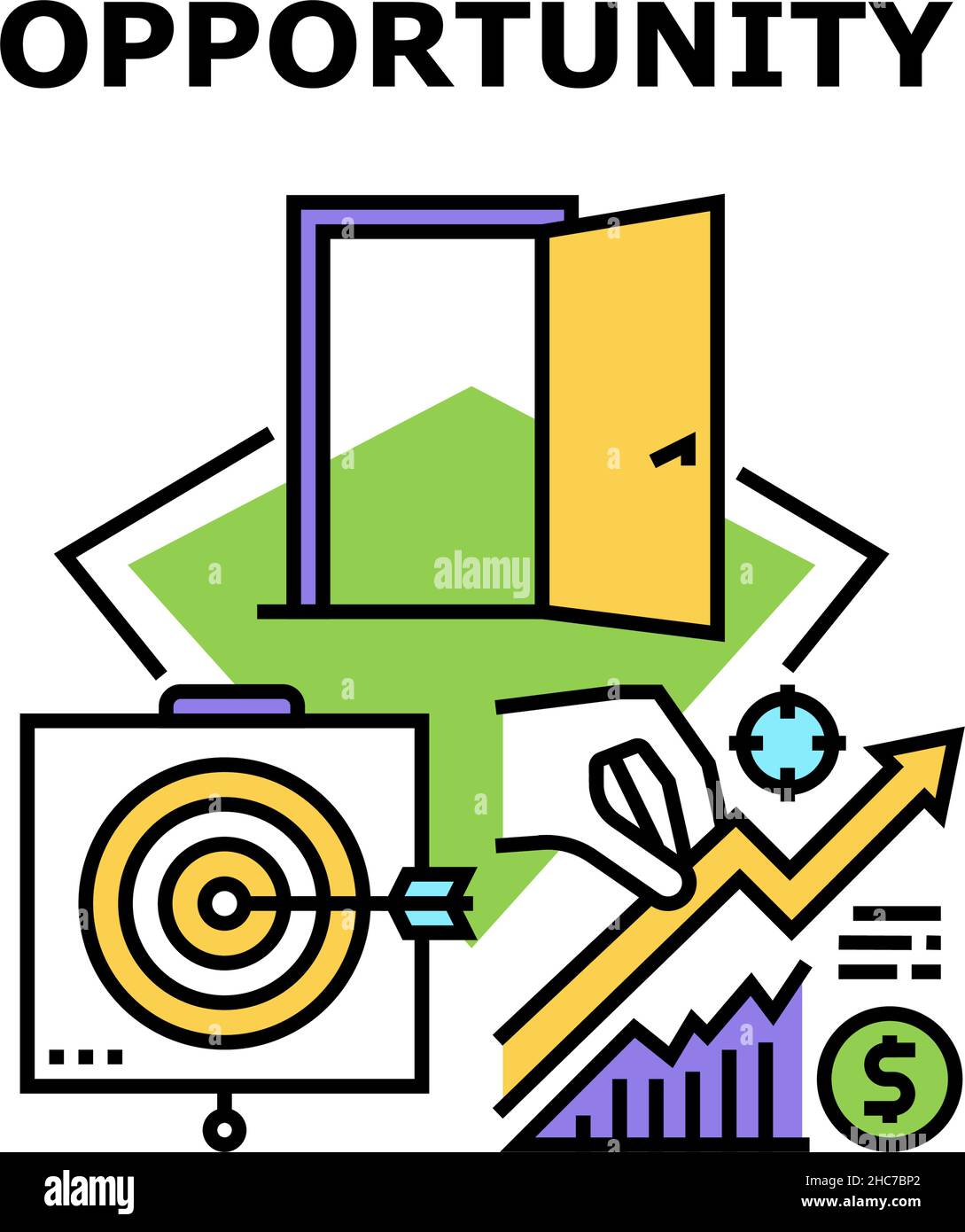 Opportunity Vector Concept Color Illustration Stock Vector Image & Art