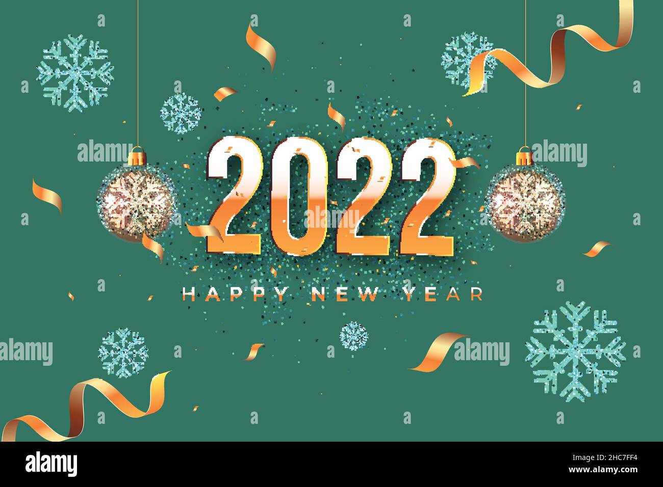 realistic new year background abstract design vector illustration Stock