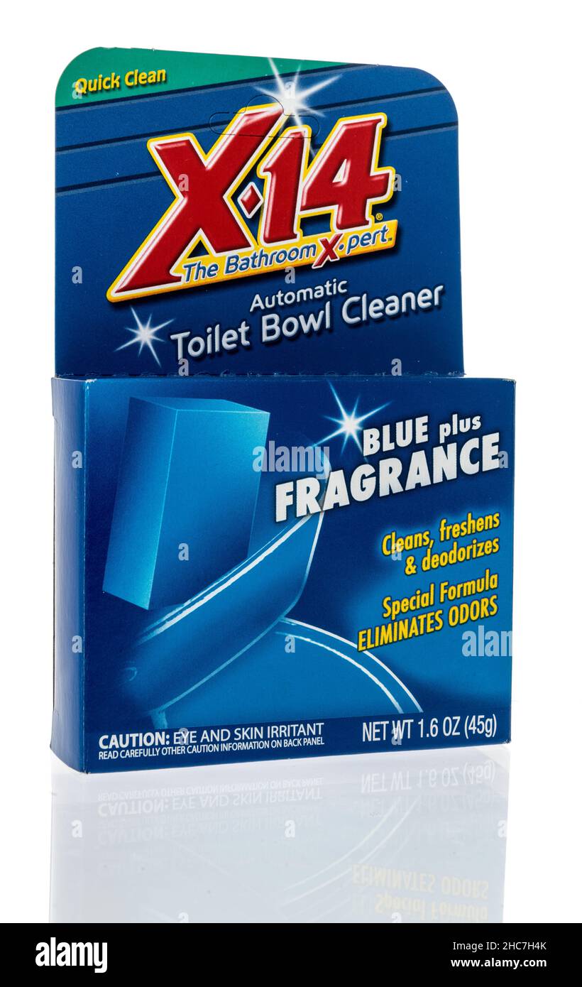 Winneconne, WI 21 December 2021 A package of X14 toilet bowl cleaner