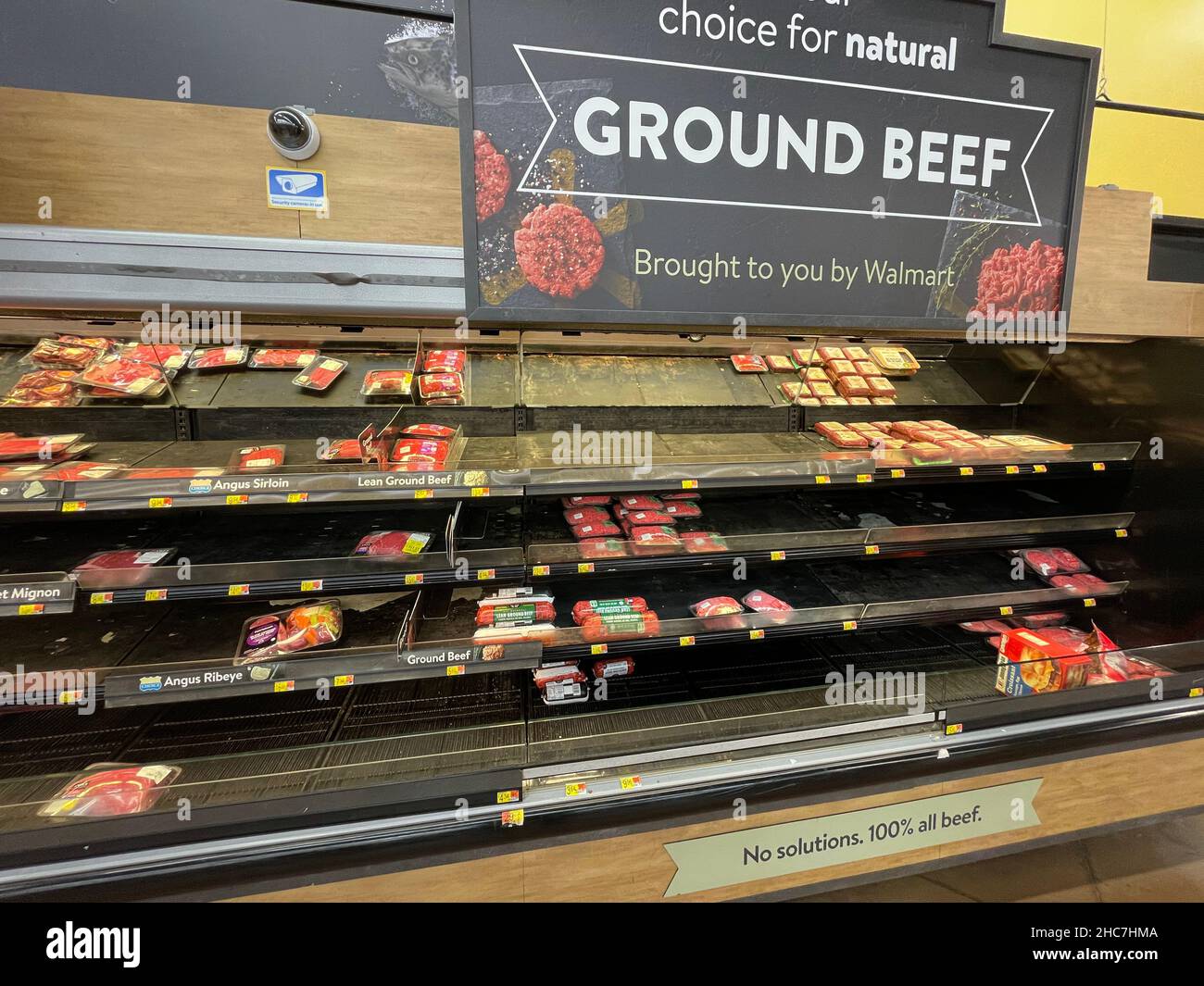 Augusta, Ga USA 12 24 21 Walmart retail grocery store interior