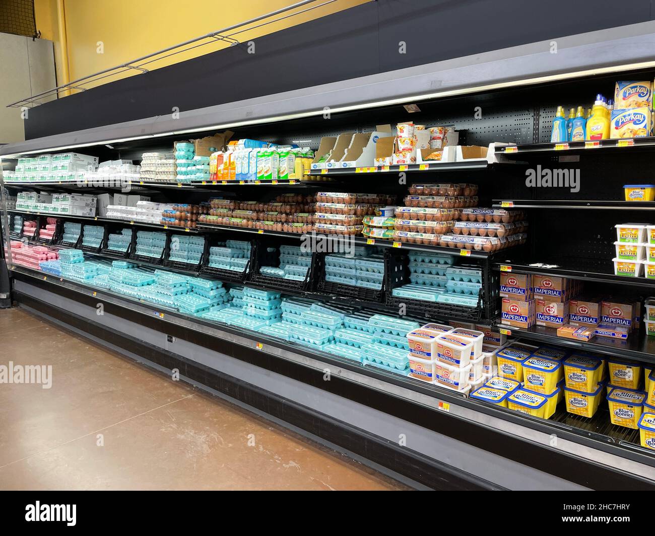 Augusta, Ga USA 12 24 21 Walmart retail grocery store interior