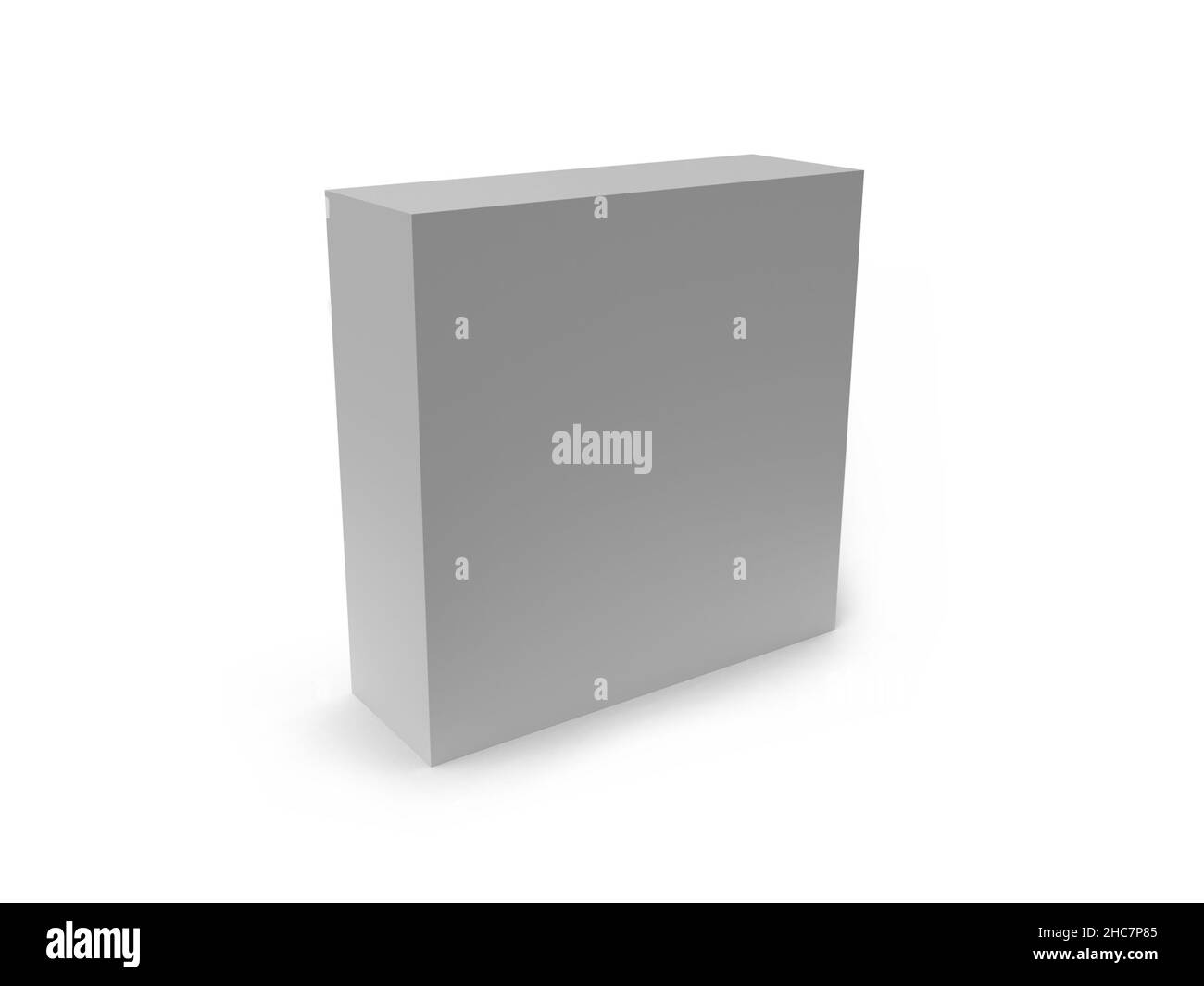 Box Packaging 3D Illustration Mockup Scene on Isolated Background Stock ...