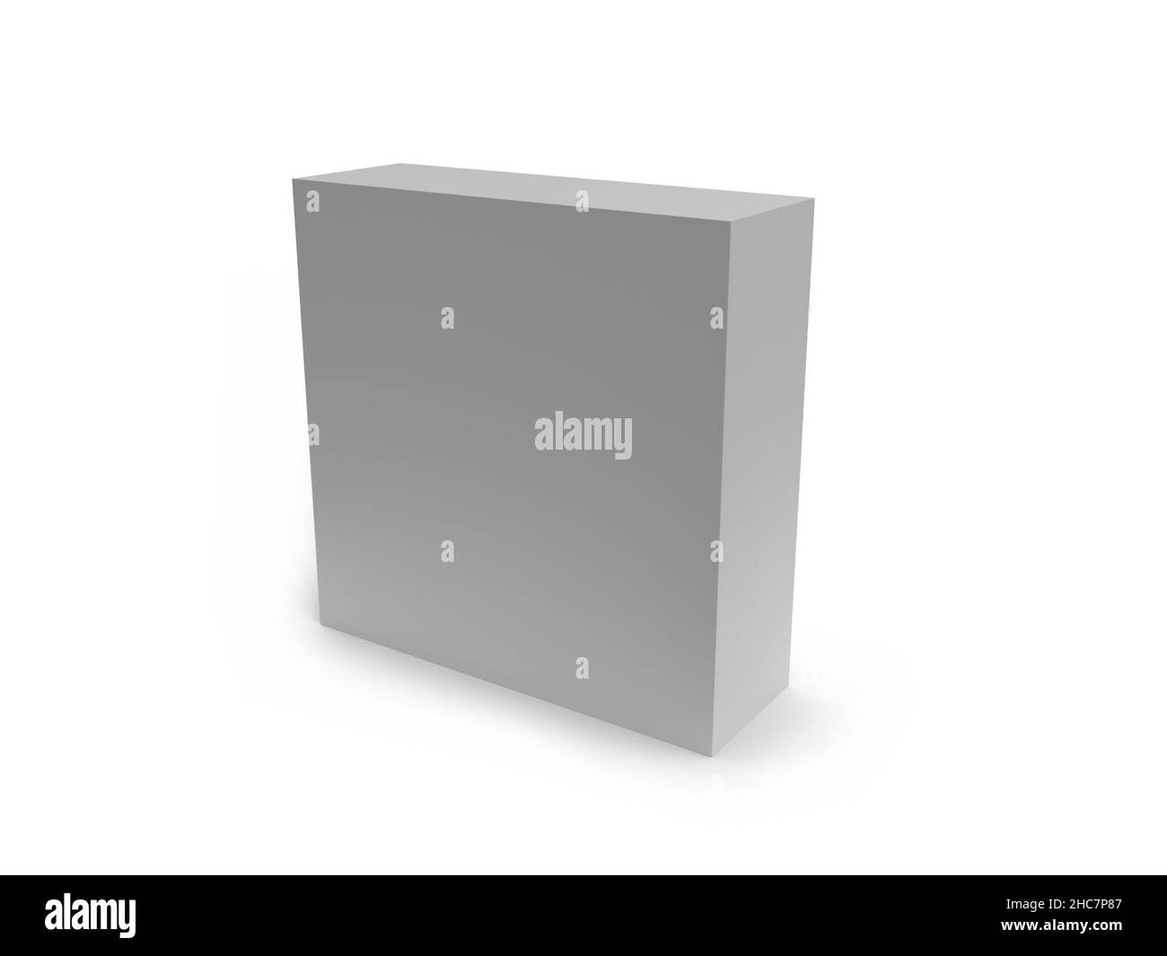 Box Packaging 3D Illustration Mockup Scene on Isolated Background Stock ...