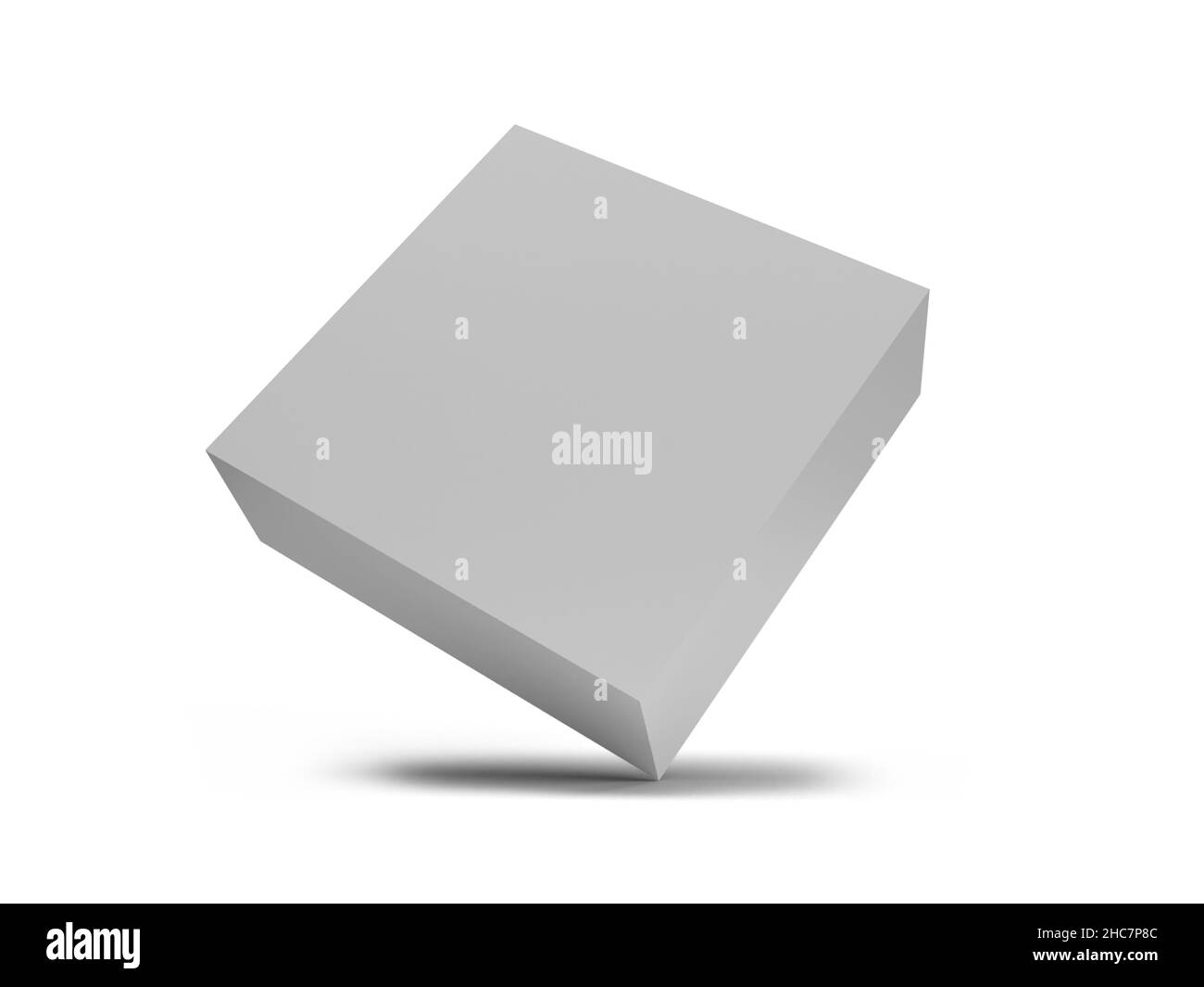 Box Packaging 3D Illustration Mockup Scene on Isolated Background Stock ...