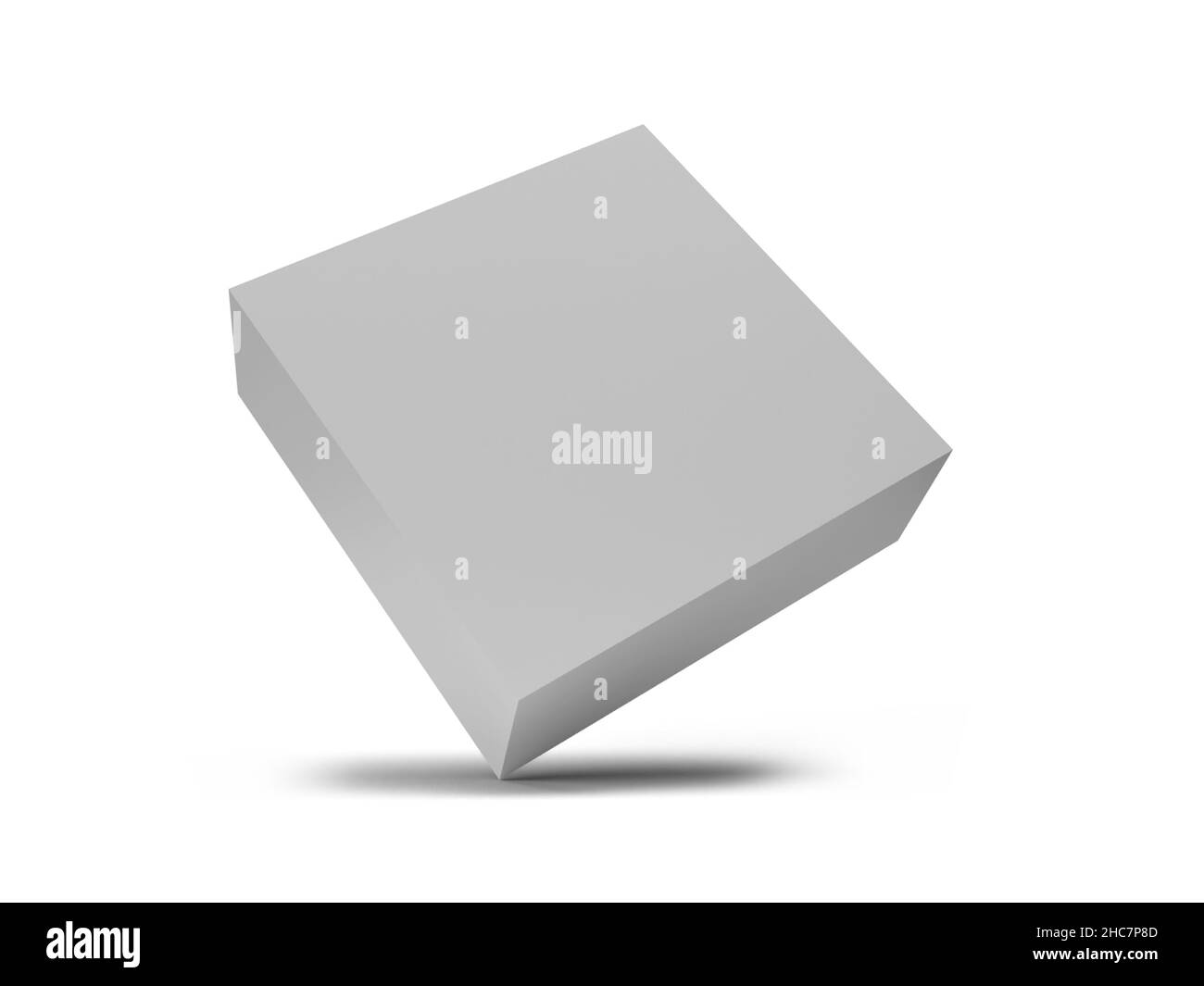 Box Packaging 3D Illustration Mockup Scene on Isolated Background Stock ...